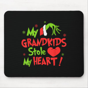 My Grandkids Stole Funny My Heart Matching Mouse Mat