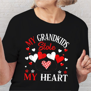 My Grandkids Stole My Heart Valentine's Day  T-Shirt