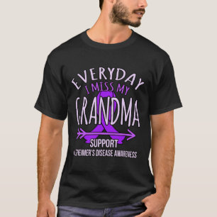 My Grandma Alzheimerheimer's Disease Awareness Rib T-Shirt