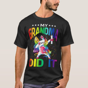 My Grandma Did It Graduation Graduated Unicorn T-Shirt