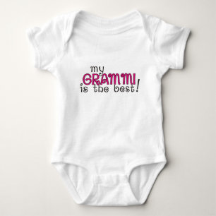 My Grandma Grammi is The Best! Girl Onsie Baby Bodysuit