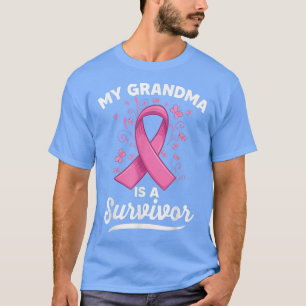 My grandma is a survivor Support Breast Cancer Awa T-Shirt