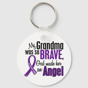 My Grandma Is An Angel Pancreatic Cancer Key Ring