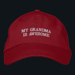 My Grandma Is Awesome Funny Parody Hat<br><div class="desc">This funny parody hat says "my grandma is awesome." Great for someone to wear when they visit their grandma.</div>