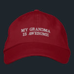 My Grandma Is Awesome Funny Parody Hat<br><div class="desc">This funny parody hat says "my grandma is awesome." Great for someone to wear when they visit their grandma.</div>