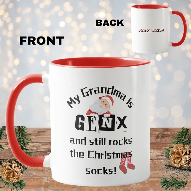 My Grandma Is GenX And Still Rocks The Xmas Socks Mug (Creator Uploaded)