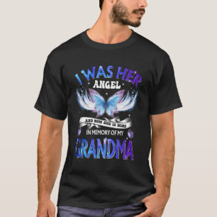 My Grandma Is My Angel Lives In Heaven Memory Of M T-Shirt