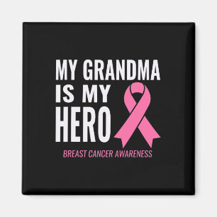 My Grandma Is My Hero - Breast Cancer Support Magnet