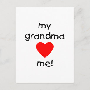 my grandma loves me postcard