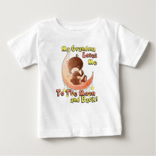 My Grandma Loves Me to the Moon and Back Baby T-Shirt