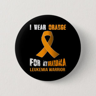 MY GRANDMA - MY LEUKEMIA WARRIOR 6 CM ROUND BADGE