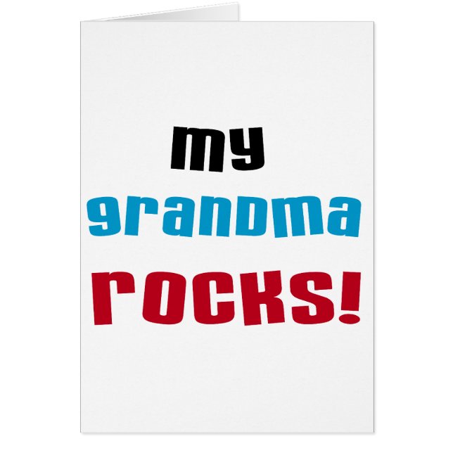 My Grandma Rocks T-shirts and Gifts (Front)