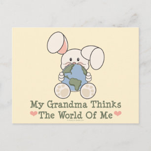 My Grandma Thinks The World Of Me Postcard