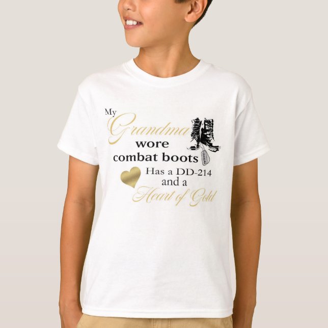 My Grandma wore combat boots T-Shirt (Front)