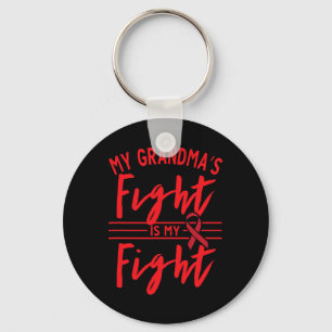 My Grandma's Fight Is My Fight Blood Cancer Awaren Key Ring