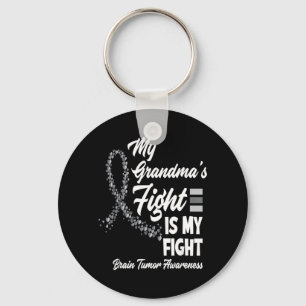 My Grandmas Fight Is My Fight Brain Tumour Key Ring