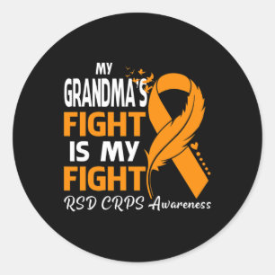 My Grandma's Fight Is My Fight Rsd Crps Awareness Classic Round Sticker
