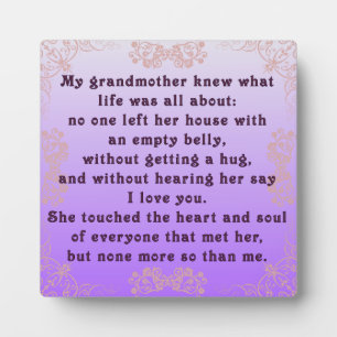 My Grandmother Plaque