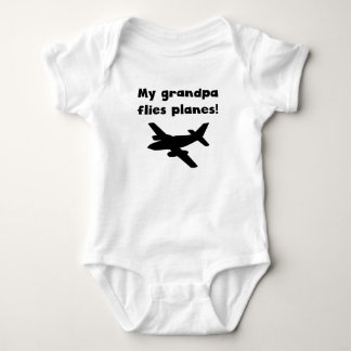 My Grandpa Flies Planes Baby Bodysuit