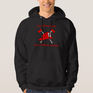 My Grandpa Is A Firefighter Helmet & Axe Fireman  Hoodie