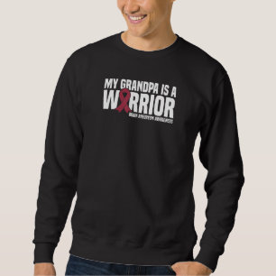 My Grandpa Is A Warrior Brain Aneurysm Awareness Sweatshirt