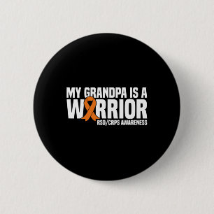 My Grandpa Is A Warrior Orange Ribbon Rsdcrps Awar 6 Cm Round Badge