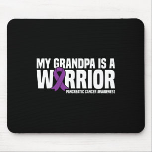My Grandpa is a Warrior Pancreatic Cancer Awarenes Mouse Mat