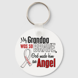 My Grandpa Is An Angel Lung Cancer Key Ring
