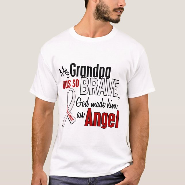 My Grandpa Is An Angel Lung Cancer T-Shirt (Front)