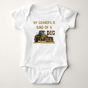 My Grandpa is Kind of a DIG Deal Baby Bodysuit