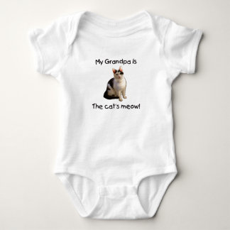 My Grandpa is the cat's meow Baby Bodysuit