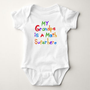 My Grandpa Math Superhero T-shirts and Gifts