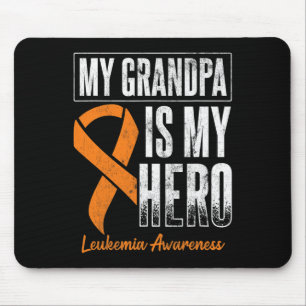 My Grandpa My Hero Leukaemia Cancer Leukaemia Awar Mouse Mat