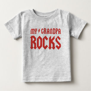 My Grandpa Rocks Baby T-Shirt