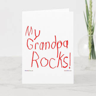 My Grandpa Rocks! Greeting Card