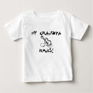 My Grandpa Rocks Guitar Baby T-Shirt