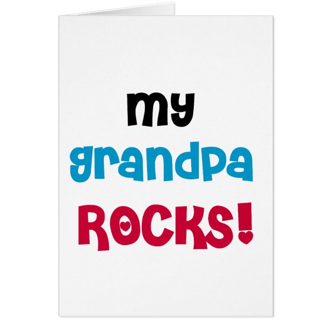My Grandpa Rocks Tshirts and Gifts (Front)