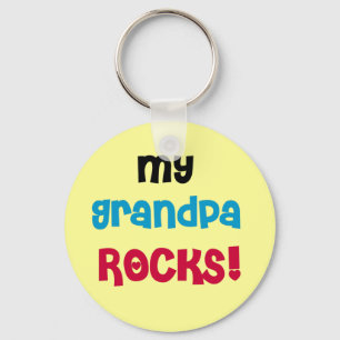 My Grandpa Rocks Tshirts and Gifts Key Ring