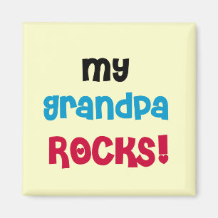 My Grandpa Rocks Tshirts and Gifts Magnet