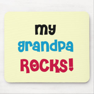 My Grandpa Rocks Tshirts and Gifts Mouse Mat