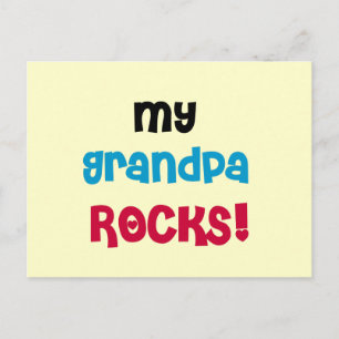 My Grandpa Rocks Tshirts and Gifts Postcard