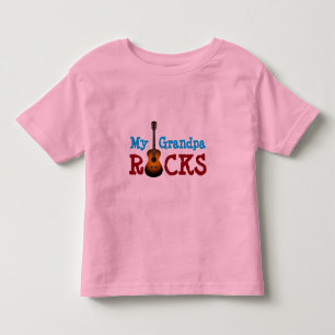 "My Grandpa Rocks!" with guitar Toddler T-Shirt