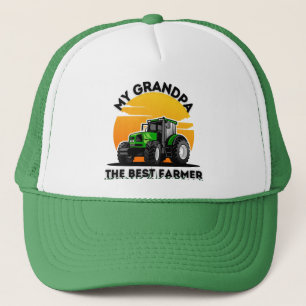 My Grandpa The Best Farmer Ever Trucker Hat