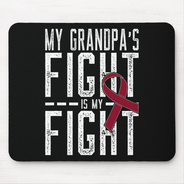 My Grandpa's Fight is My Fight Sickle Cell Anaemia Mouse Mat (Front)
