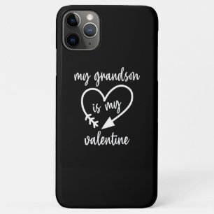 My Grandson Is My Valentine Cute Valentines iPhone 11 Pro Max Case