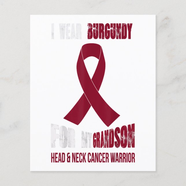 My Grandson My head Neck Cancer Warrior Gift Flyer (Front)