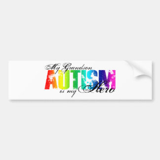 My Grandson My Hero - Autism Bumper Sticker