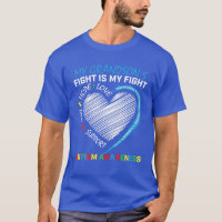 My Grandson's Fight Blue Autism Awareness Puzzle P