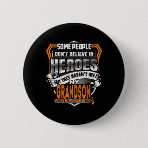 My Grandson's Fight Is My Fight Leukaemia Awarenes 6 Cm Round Badge