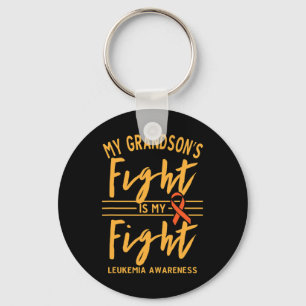 My Grandson's Fight is My Fight Leukaemia Awarenes Key Ring